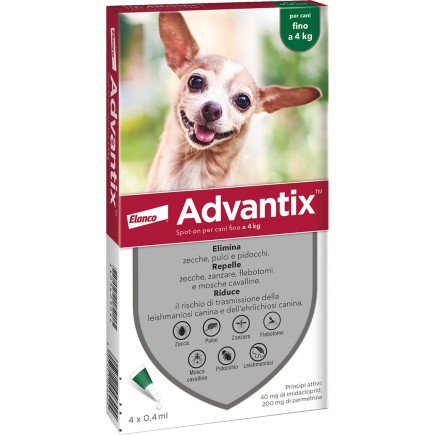 BAYER ADVANTIX 6P. SPOT ONCANI KG.0-4 - 1