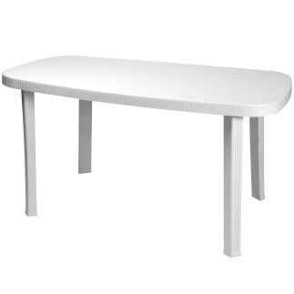 TAVOLO GARDEN OTELLO CM.136x82x72h BIANCO - 1