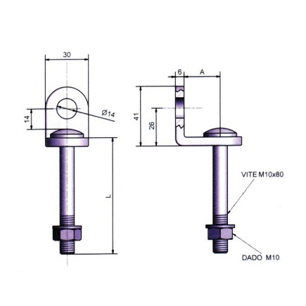 POTENT OCCHIOLO FISSO X LUCCHETTI MM.26/74 - 1