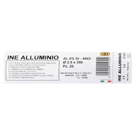 INE ELETT. ALLUM.5 MM.2,5X350 PZ.222 KG.2,0 - 1