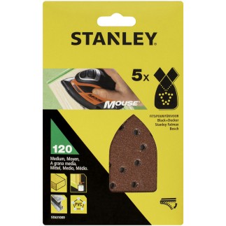 PIRANHA/STANLEY STA31009 (X31009) 5 FOGLI VELCRO X MOUSE GR.120 - 1