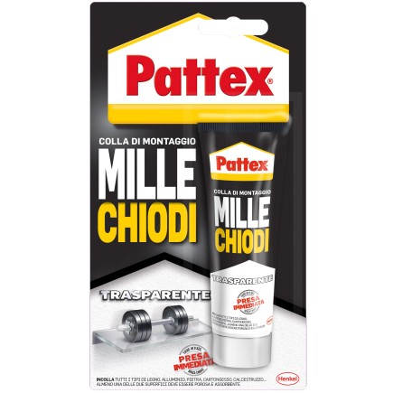 PATTEX MILLECHIODI TRASPARENTE BLISTER GR 40 - 1