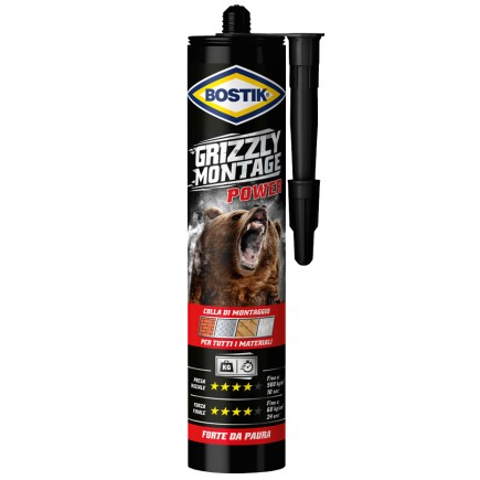 BOSTIK GRIZZLY MONTAGE POWER CARTUCCIA 370 G BIANCO - 1