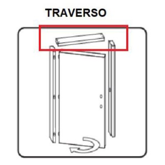 ZZ-TRAVERSO BATTENTE X PORTA MOD.MICROTEC BIANCO 210X70 - 1