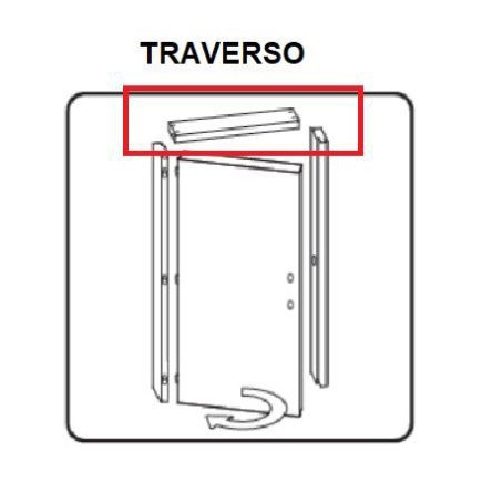 ZZ-TRAVERSO BATTENTE X PORTA MOD.MICROTEC BIANCO 210X70 - 1