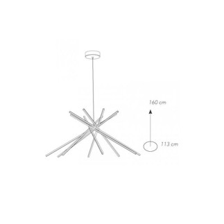 FAN EUROPE - SOSPENSIONE LED-SHANGHAI-S8 BCO MATT