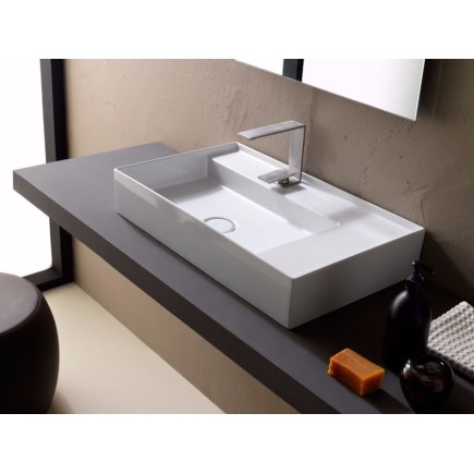 ALICE CERAMICA - LAVABO APPOGGIO HIDE 65X40 BEIGE