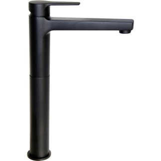 GABOLI LUIGI - MISCELATORE LAVABO ALTO KHUGA NERO MATT BLACK SENZA SCARICO INT. 120