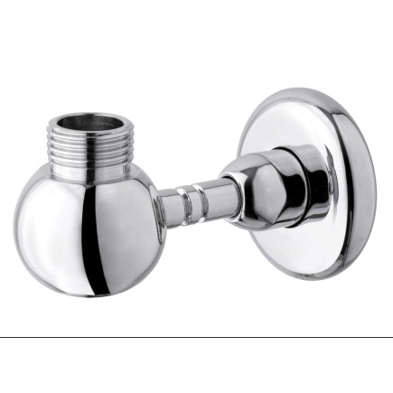 Supporto inferiore in ottone per colonne con presa acqua incasso U 3/4”- E 1/2”.