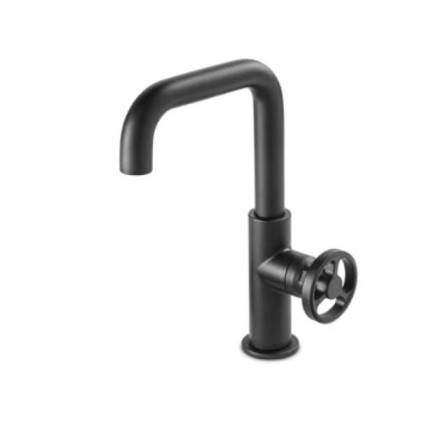 EFFEPI - MONOCOMANDO LAVABO CON SCARICO CLICK-CLAK - NERO OPACO - OT58