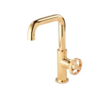 EFFEPI - MONOCOMANDO LAVABO CON SCARICO CLICK-CLAK - ORO LUCIDO - OT58